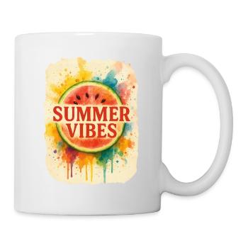 Melon Design Summer Vibes | Watercolor style - Mug - white - Right