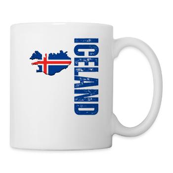 Fabriqué en Islande, j’adore l’Islande - Mug blanc - blanc - Droite