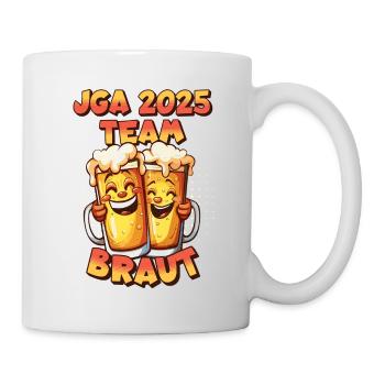 Bachelor Party 2025 Team Bride Beer Alcohol Booze Funny - Mug - white - Right
