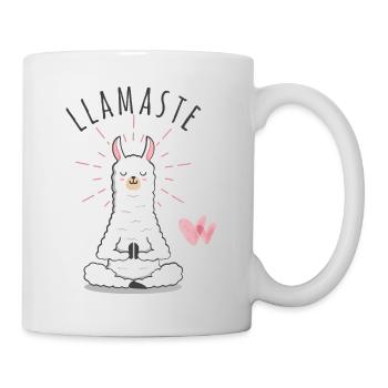 Llamaste Meditations-Lama - Tasse - Weiß - Rechts