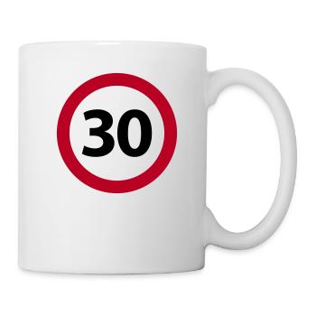 30. Geburtstag - Tasse - Weiß - Rechts