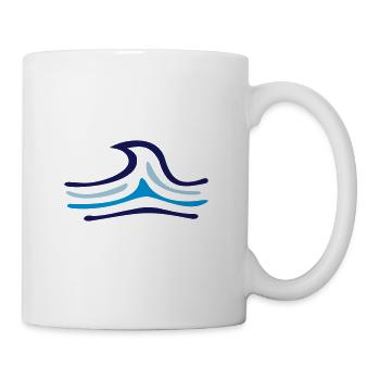 cadeau pour les surfeurs, vague wakeboard et SUP - Mug blanc - blanc - Droite