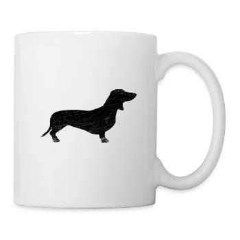 Dackel - Tasse - Weiß - Rechts