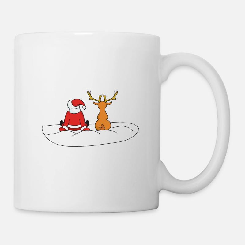 Noël drôle Noël Noël Noël - Mug blanc - blanc