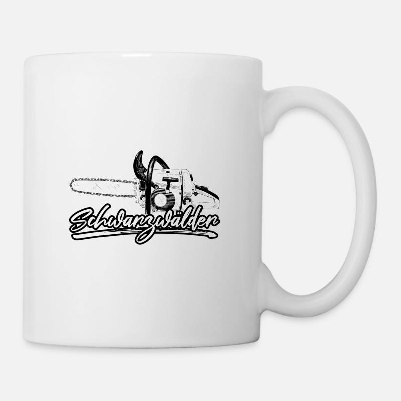Schwarzwälder Heimat Bollenhut Kuckuck - Tasse - Weiß