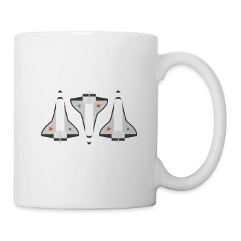 Three Space Shuttles - Mug - white - Right