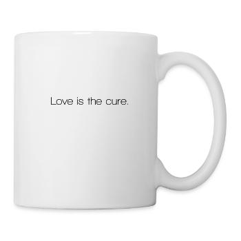 Love is the cure - Mug - white - Right