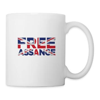 Assange Union Jack gratuit - Mug blanc - blanc - Droite