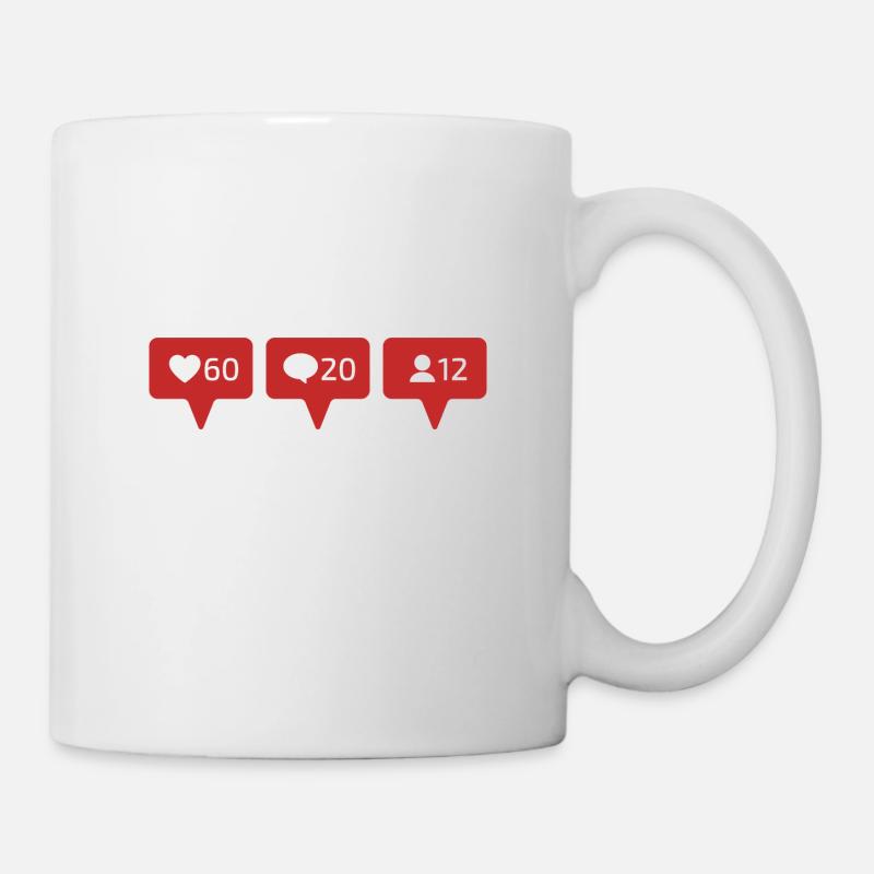 INSTAGRAM LIKES COMMENTS FOLLOWERS - Mug - white