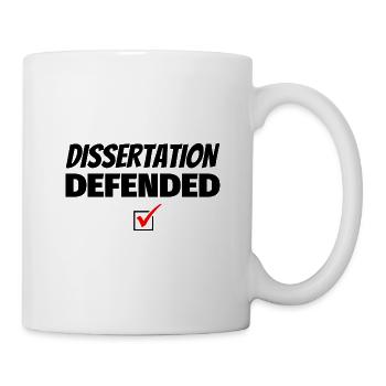 Doctoral gifts for doctoral thesis defended - Mug - white - Right