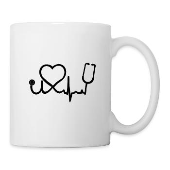 Doctor Doctor Nurse Heart Doctor Doctor Helper - Mug - white - Right