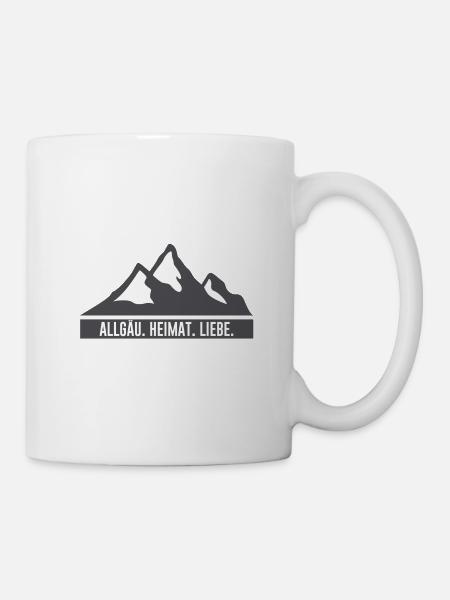 Allgäu | Heimat | Liebe | Allgäuer | Bayern - Tasse - Weiß