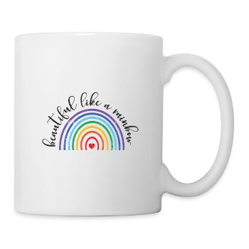 BEAUTIFUL AS RAINBOW LGBT PRIDE SAYING GIFT - Mug - white - Right