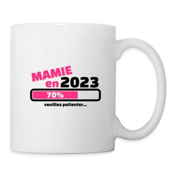 annonce grossesse mamie en 2023 veuillez patienter - Mug blanc - blanc - Droite