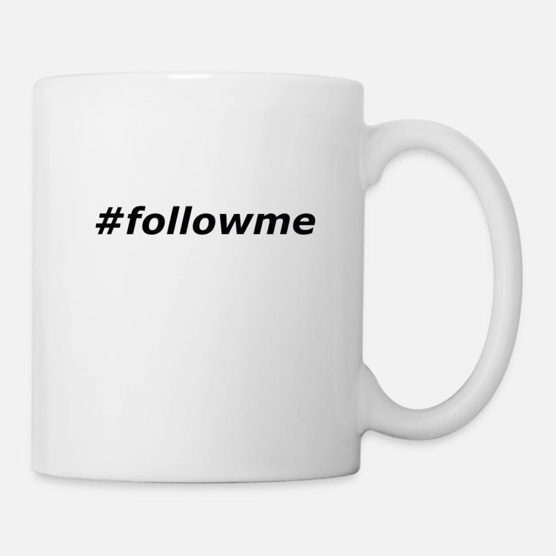 #followme - Mug blanc - blanc