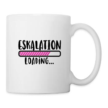 Eskalation loading Party Junggesellenabschied JGA - Tasse - Weiß - Rechts