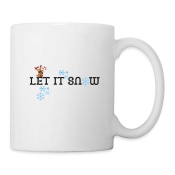 Let it snow | Weihnachten - Tasse - Weiß - Rechts