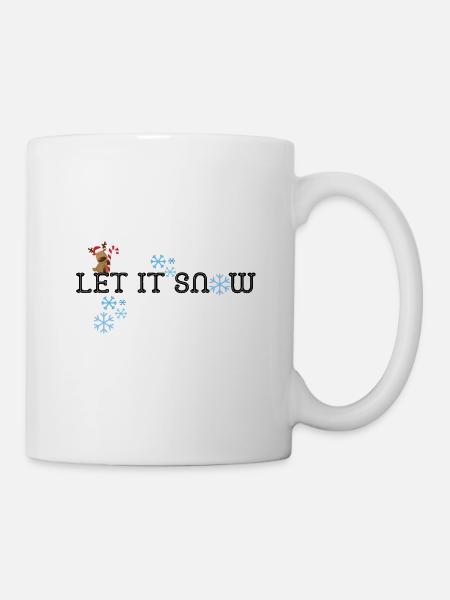 Let it snow | Weihnachten - Tasse - Weiß