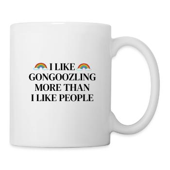I like Gongoozling more than I like people - Mug - white - Right