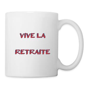 RETRAITE. RETRAITE. RETRAITEE. SENIOR. MAMIE. PAPY - Mug blanc - blanc - Droite