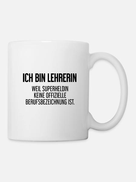 Lehrerin - Mein offizieller Superhelden-Beruf! - Tasse - Weiß
