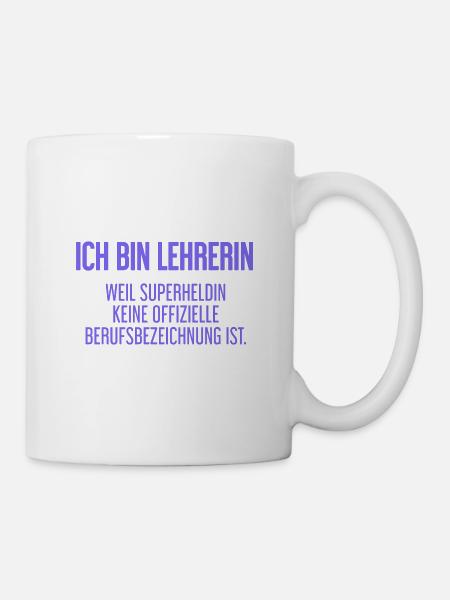 Lehrerin - Mein offizieller Superhelden-Beruf! - Tasse - Weiß
