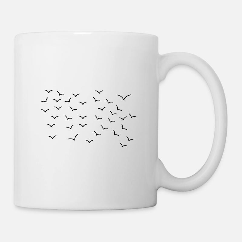 Birds in Flight - Natural Elegance - Mug - white