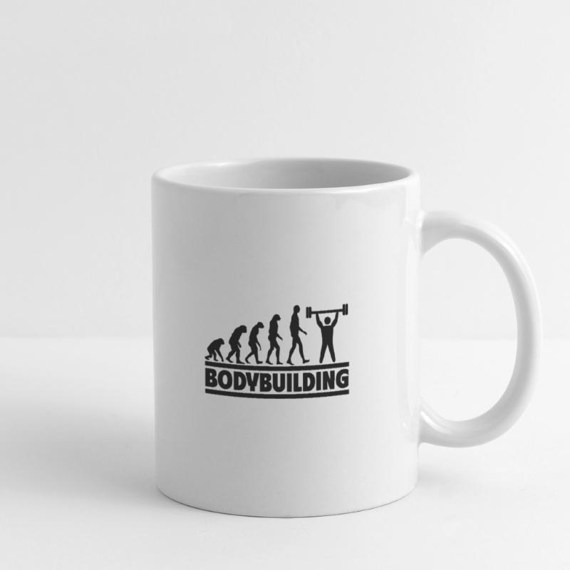 Évolution de la musculation Mug blanc