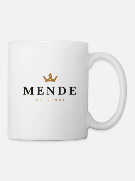 Mende Original Familienlogo - Tasse - Weiß