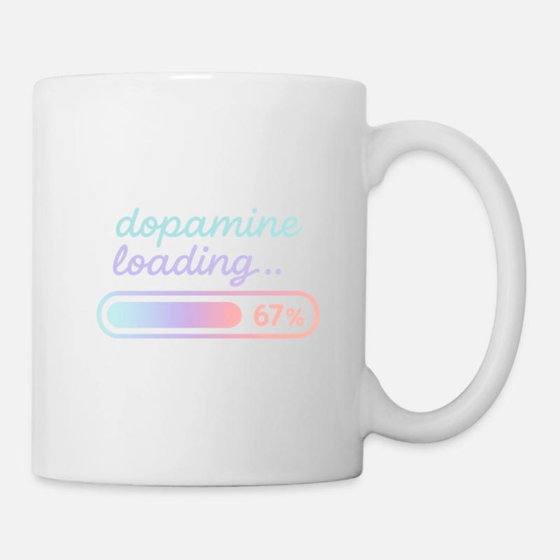 Dopamin-Ladepastellgradient - Tasse - Weiß