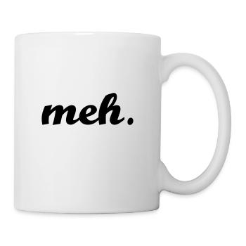 Meh T-shirt idée de cadeau de Noël d'amour drôle - Mug blanc - blanc - Droite