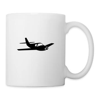 Flugzeug Flieger - Tasse - Weiß - Rechts