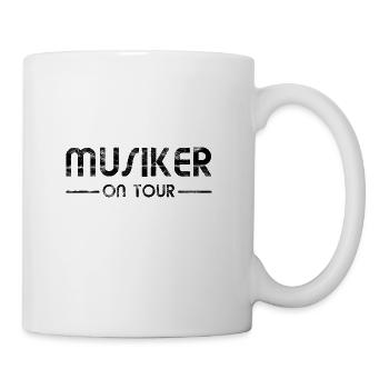 Musik Music - Musiker On Tour - Tasse - Weiß - Rechts