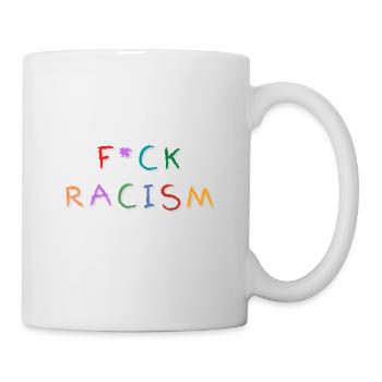 F_CK RACISM (Coloris de cire arc-en-ciel) - Mug blanc - blanc - Droite