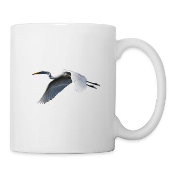 Kranich - Tasse - Weiß - Rechts