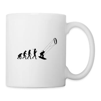 Kitesurfer Evolution Kitesurfing Wind Wasser Sport - Tasse - Weiß - Rechts