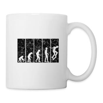 Evolution Skateboarder Skateboard Skater Skate - Tasse - Weiß - Rechts