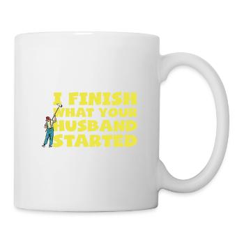 Maler und Lackierer, der Beste und Nervigste Beruf - Tasse - Weiß - Rechts