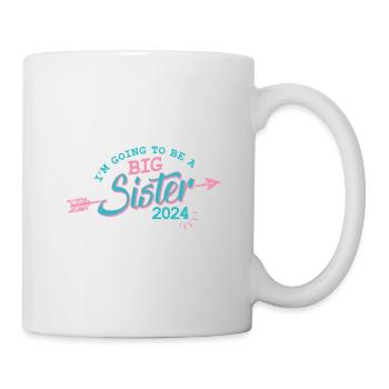 Grande Sœur 2024 Bébé Grossesse Enfant - Mug blanc - blanc - Droite