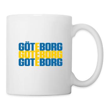 Gothenburg Sweden Flag - Mug - white - Right