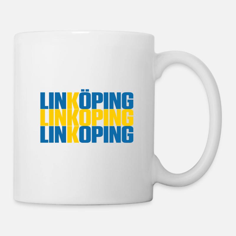 Linköping Schweden Fahne - Tasse - Weiß