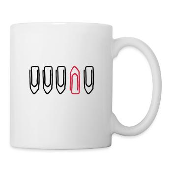 Office Clip - Be different - gift for colleagues - Mug - white - Right