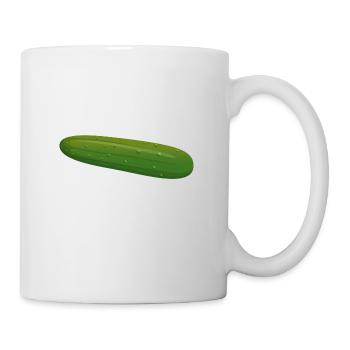 cucumber cucumbers veggie vegetable - Mug - white - Right