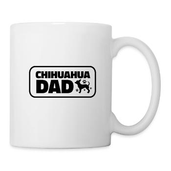 Chihuahua papa | Animaux chiens chiens idées cadeaux - Mug blanc - blanc - Droite