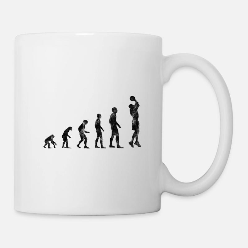 Basket-ball basket-ball basketteur rétro - Mug blanc - blanc