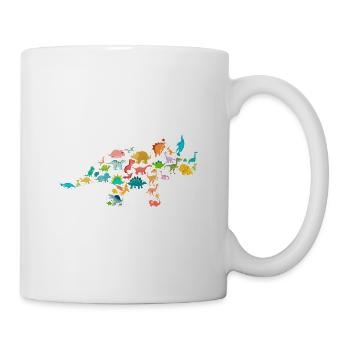 Triceratops Dinosaurier - Tasse - Weiß - Rechts