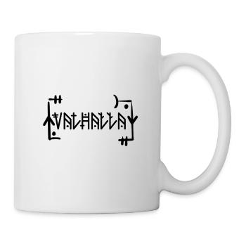 Valhalla Wikinger Runen Design - Tasse - Weiß - Rechts