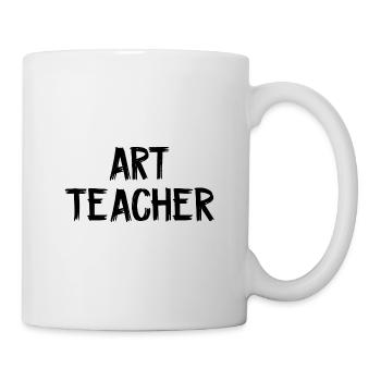 Art Teacher School Year Teaching Quote - Mug - white - Right