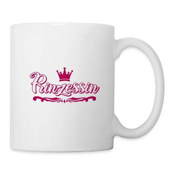 Prinzessin - Krone - Kind Baby Geburt Mädchen - Tasse - Weiß - Rechts