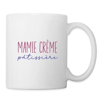 Mamie Crème pâtissière. Cadeau humour mamie - Mug blanc - blanc - Droite